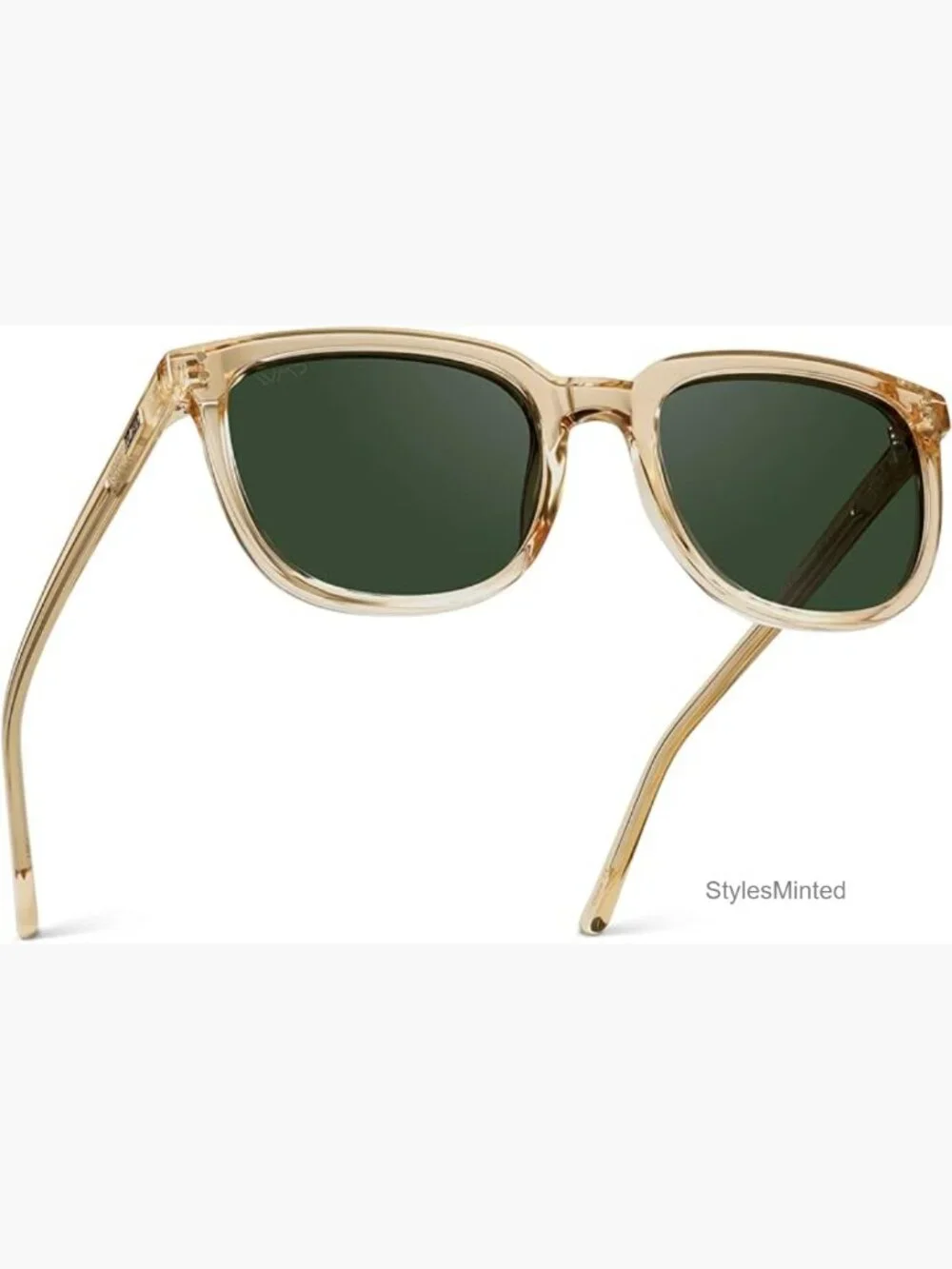 Polarized Retro Square Sunglasses UV Protection Acetate Frame Unisex